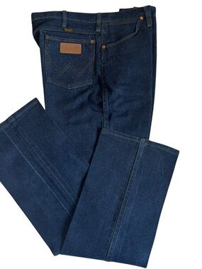 Vintage 90’s Men’s Wrangler Cowboy Cut Slim Fit  Jeans 36X32 936DEN Rigid Indigo